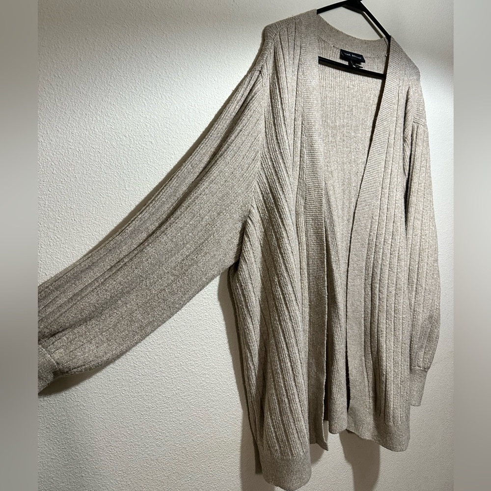 Women’s tan cardigan size 26/28